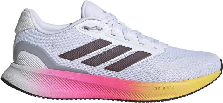 Adidas Performance RunFalcon 5 hardloopschoenen wit geel roze