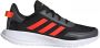 Adidas Performance Tensaur Run K hardloopschoenen zwart rood kids - Thumbnail 1