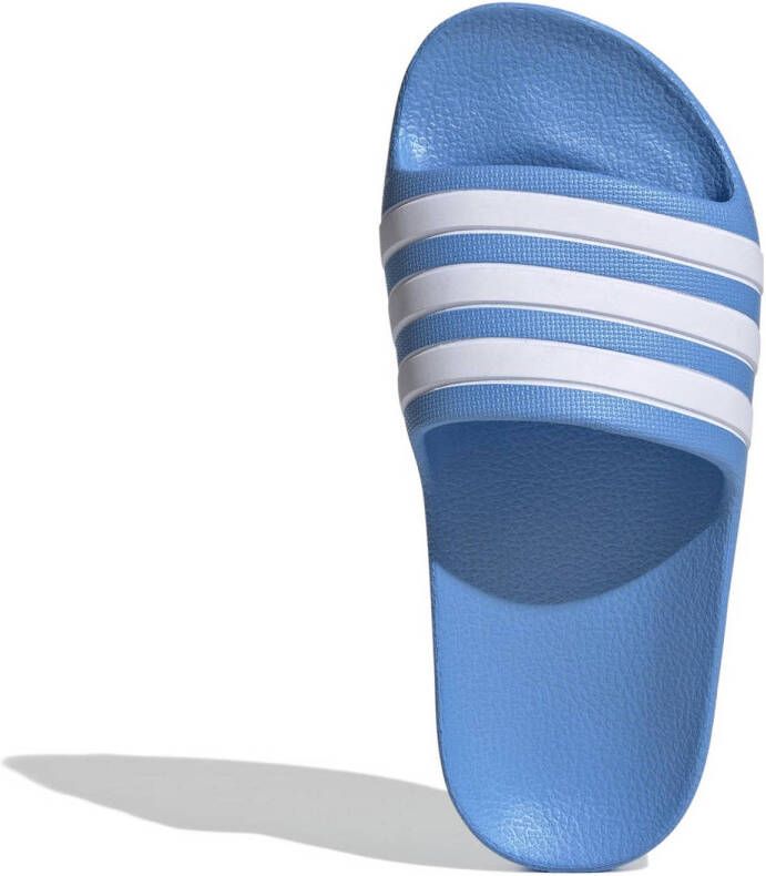 Adidas adilette Unisex Slippers en Sandalen Blauw Maat: 30 Mesh Synthetisch Foot Locker