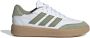 Adidas Sportswear Courtblock sneakers wit mosgroen gum Imitatieleer 35 1 2 - Thumbnail 1