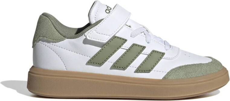 adidas Sportswear Courtblock sneakers wit mosgroen gum