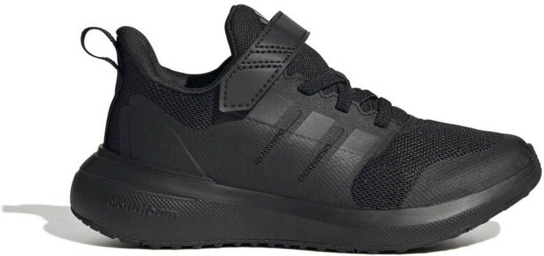 Adidas Sportswear FortaRun 2.0 Cloudfoam Schoenen met Elastische Veters en Klittenband Kinderen Zwart