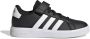 Adidas Core adidas Sportswear Grand Court Schoenen met Elastische Veters en Klittenband Kinderen Zwart - Thumbnail 1