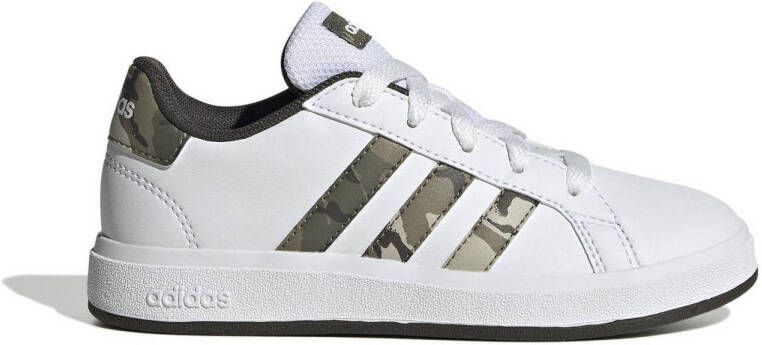 Adidas Sportswear Grand Court 2.0 sneakers wit groen Imitatieleer 39 1 3