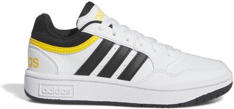 Adidas Sportswear Hoops 3.0 sneakers wit zwart Imitatieleer 36 2 3