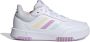 Adidas Sportswear Tensaur sneakers wit lichtblauw lila Jongens Meisjes Imitatieleer 36 2 3 - Thumbnail 1