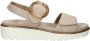 Ara Bilbao suède sandalen beige - Thumbnail 1