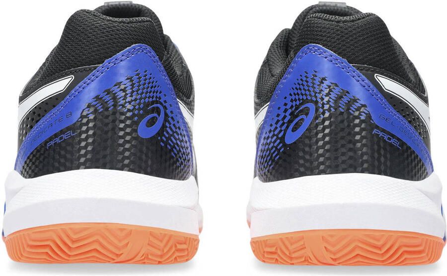ASICS Gel-Dedicate tennisschoenen zwart wit kobaltblauw
