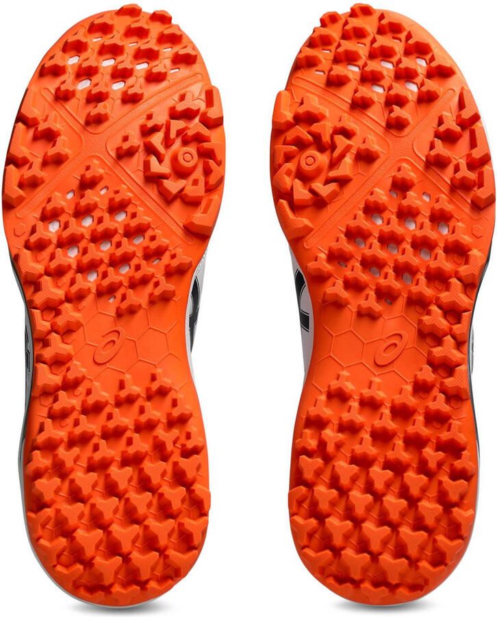 ASICS Gel-Lethal Field 2 Hockeyschoenen wit donkerblauw oranje