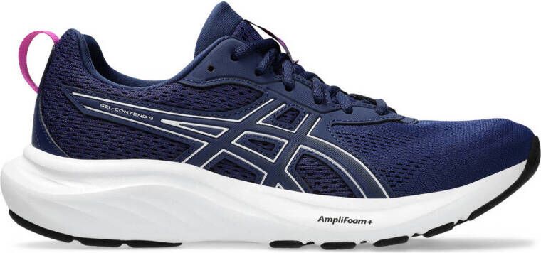 ASICS Contend 9 hardloopschoenen blauw roze