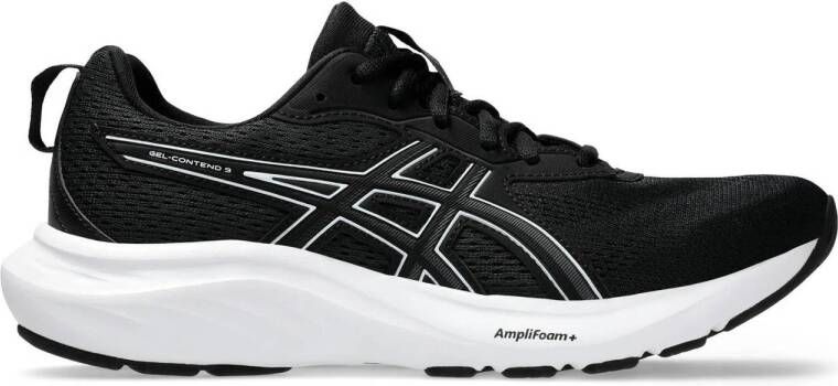 ASICS Contend 9 hardloopschoenen zwart wit