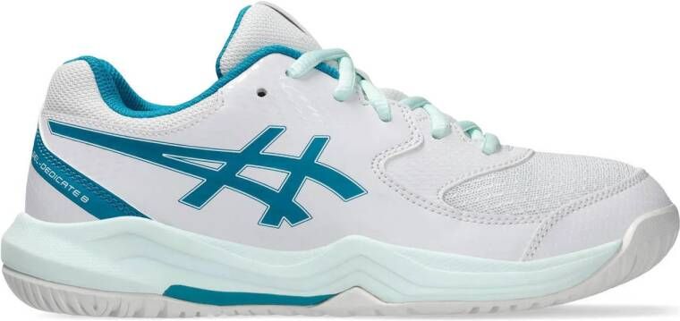 ASICS Gel-dedicate 8 tennisschoenen wit turquoise