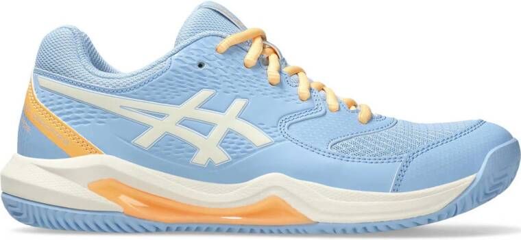 ASICS Gel-Dedicate padelschoenen lichtblauw ecru oranje