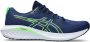 ASICS Gel-Excite 10 hardloopschoenen donkerblauw groen - Thumbnail 1