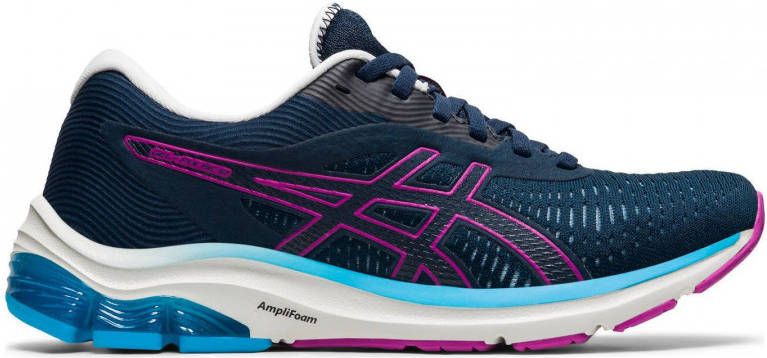 ASICS Gel-Pulse 12 hardloopschoenen donkerblauw roze blauw