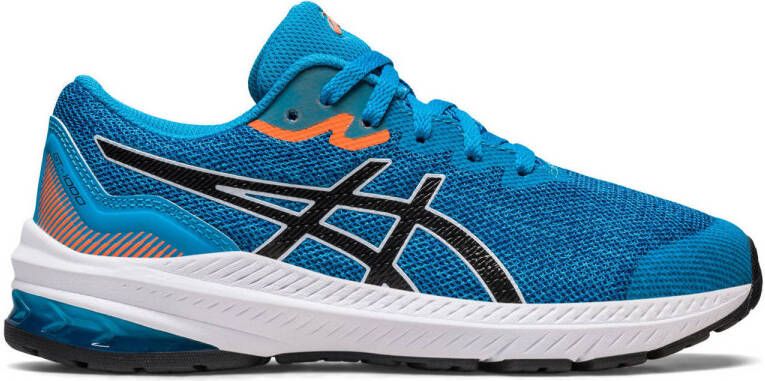 ASICS GT-1000 11 GS hardloopschoenen blauw zwart oranje kids