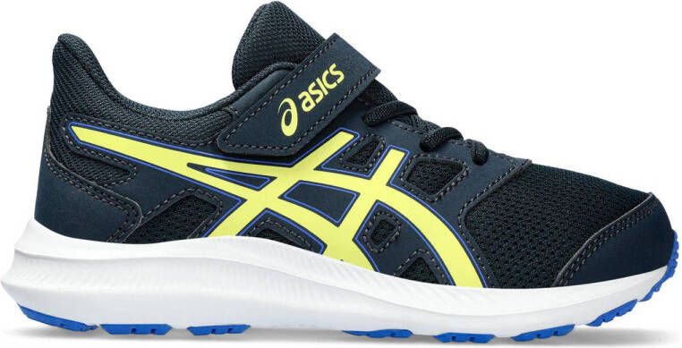 ASICS Jolt 4 PS hardloopschoenen donkerblauw geel kids