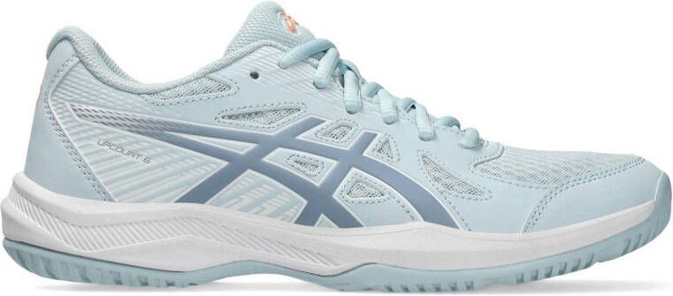 ASICS Upcourt 6 zaalsportschoenen lichtgrijs lichtblauw