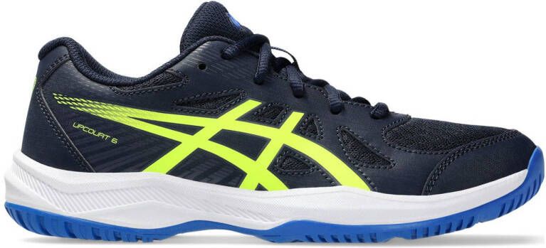 ASICS Upcourt 6 zaalsportschoenen Upcourt 6 donkerblauw geel