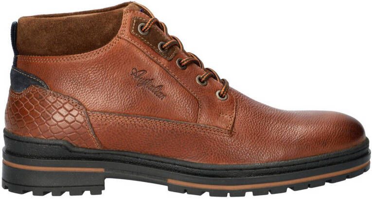 Australian Middelburg leren veterboots cognac