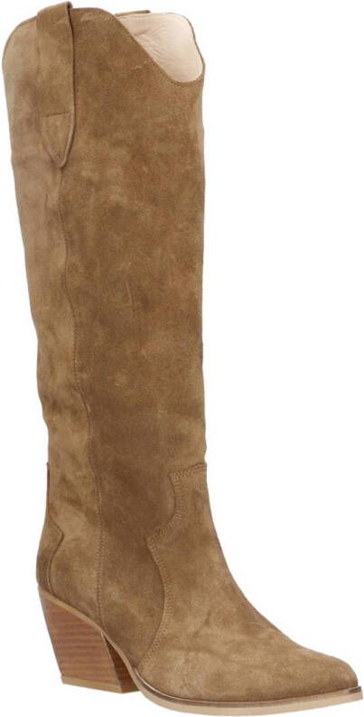 Babouche Florine 2 suède cowboylaarzen beige