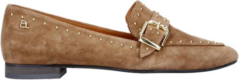 Babouche Luna-2 suède loafers donker beige