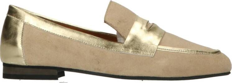 Babouche Pip 35 suède loafers beige goud