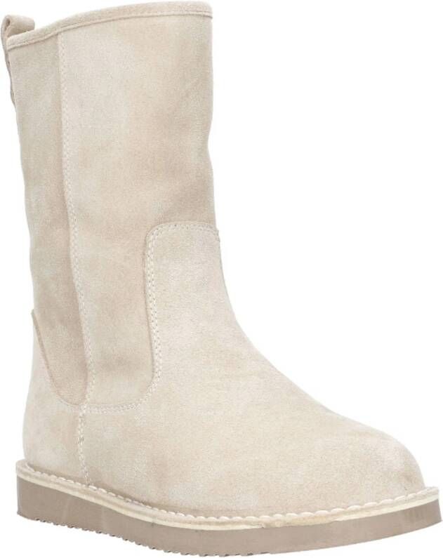 Babouche Vivian 2 suède enkelboots beige