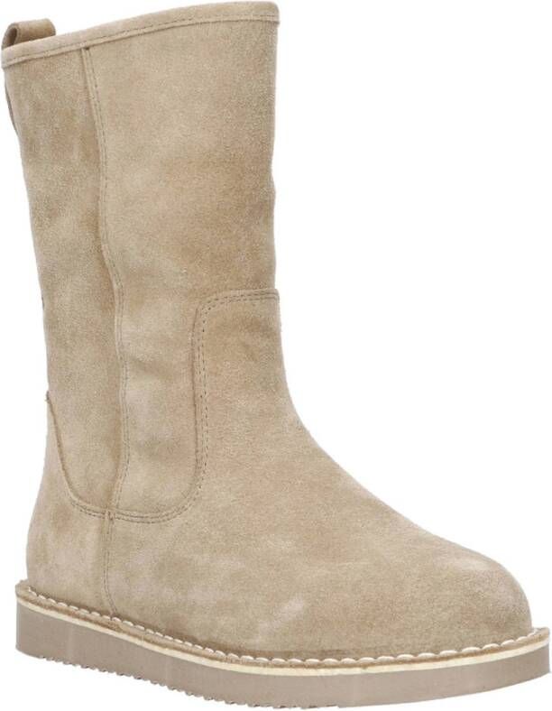 Babouche Vivian 2 suède enkelboots taupe