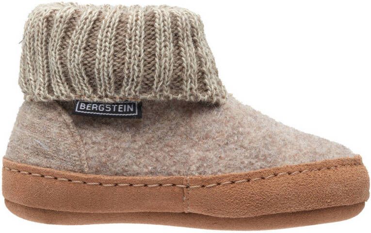 Bergstein wollen pantoffels beige