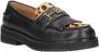 Bibi Lou Leopardo leren loafers zwart panter - Thumbnail 1