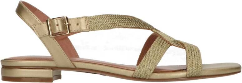 Bibi Lou leren sandalen goud