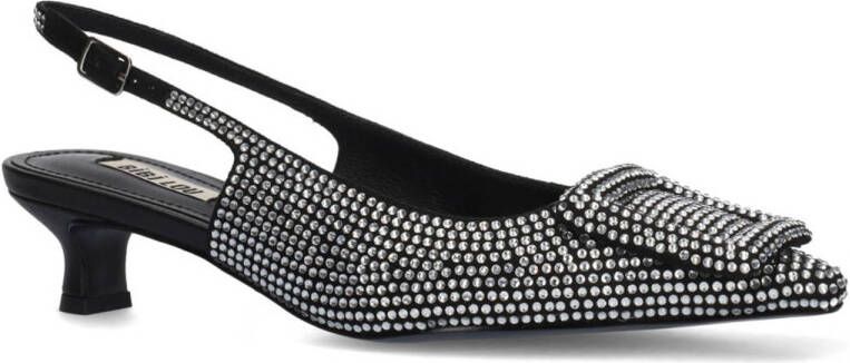 Bibi Lou slingback pumps zwart met strass