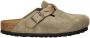 Birkenstock Boston Braided suède clogs taupe - Thumbnail 1