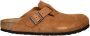 Birkenstock Boston suède clogs cognac - Thumbnail 1