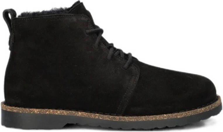 Birkenstock UPPSALA CHUKKA SHEARLING SUEDE VeterbootsHoge sneakersHoge sneakersDames veterschoenenHalf-hoge schoenenHeren sneakersHeren veterschoenVrije tijd half-hoog Zwart