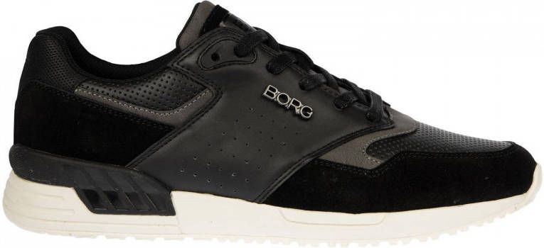 Björn Borg R140 SPT M suède sneakers zwart grijs