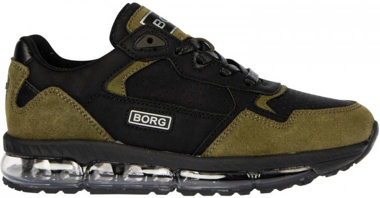 Björn Borg X500 PRF BLK K sneakers zwart olijfgroen