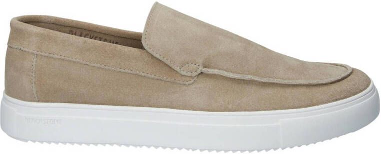 Blackstone Barron suède loafers beige