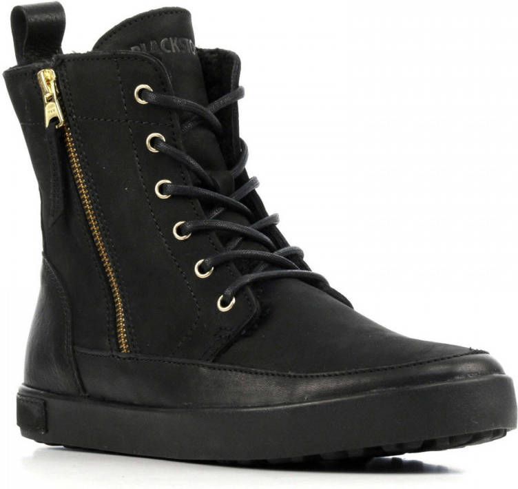 Blackstone Vrouwen Nubuck Veterboots Laarzen Damesschoenen CW96 Zwart