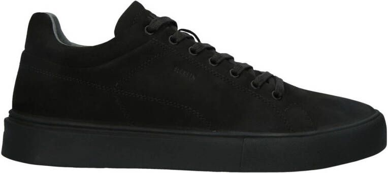 BLACKSTONE Lage Sneakers Heren Crag Colton Maat: 47 Materiaal: Nubuck Kleur: Zwart