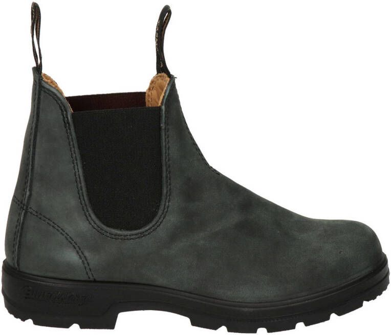 BLUNDSTONE 587 nubuck chelsea boots antraciet