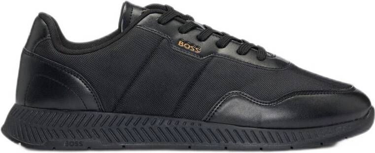 BOSS Lage Sneakers Dames Titanium Runn Maat: 42 Materiaal: Textiel Kleur: Zwart