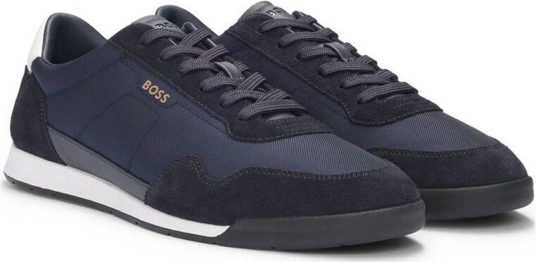 Hugo Boss Zilverstraat Heren Sneakers Blue Heren