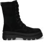 Braqeez 422723-589 Meisjes Veterboots Zwart Suède Veters - Thumbnail 2