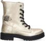 Braqeez 424761-995 Meisjes Veterboots Goud Suède Veters - Thumbnail 1