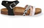 Braqeez Saar Spain Meisjes Sandalen Zwart Multi Imitatieleer Gesp - Thumbnail 1