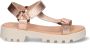 Braqeez Saira Shell leren sandalen rosé metallic Meisjes Leer Effen 32 - Thumbnail 1