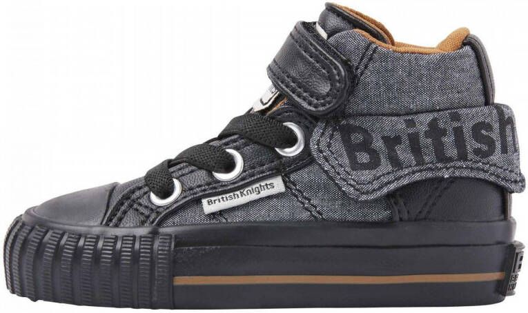 British Knights ROCO Baby jongetjes sneakers hoog Zwart