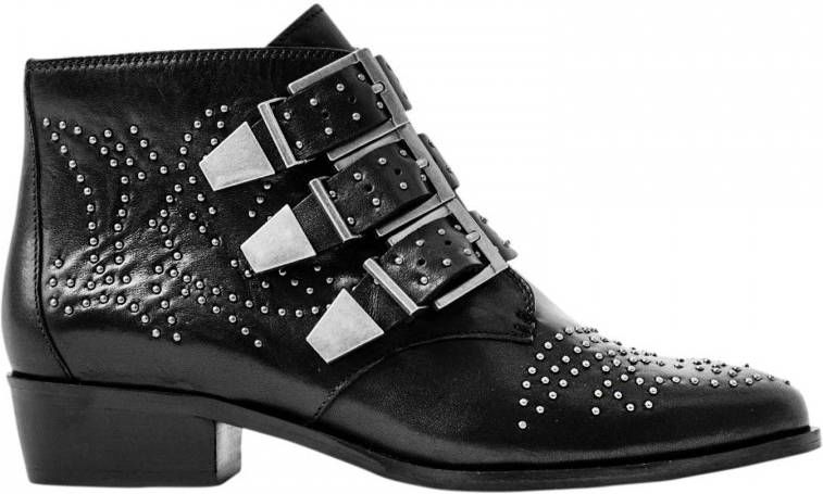 Bronx Reza met studs zwart - Schoenen.nl